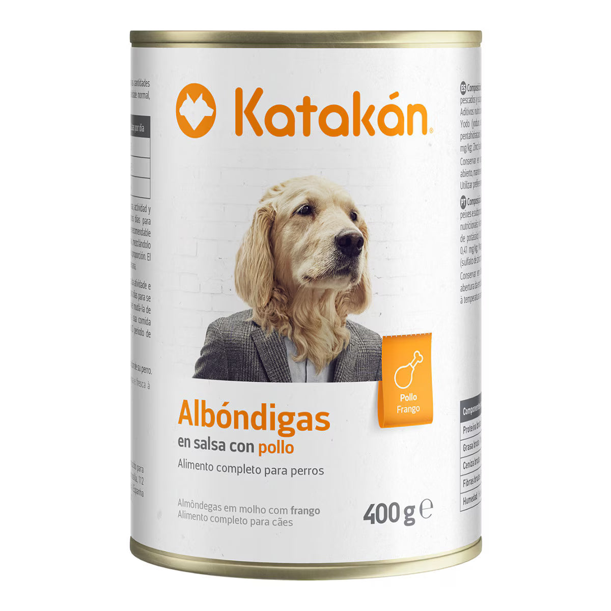 Comida húmeda para perros adultos Katakán albondigas en salsa con pollo 400 g