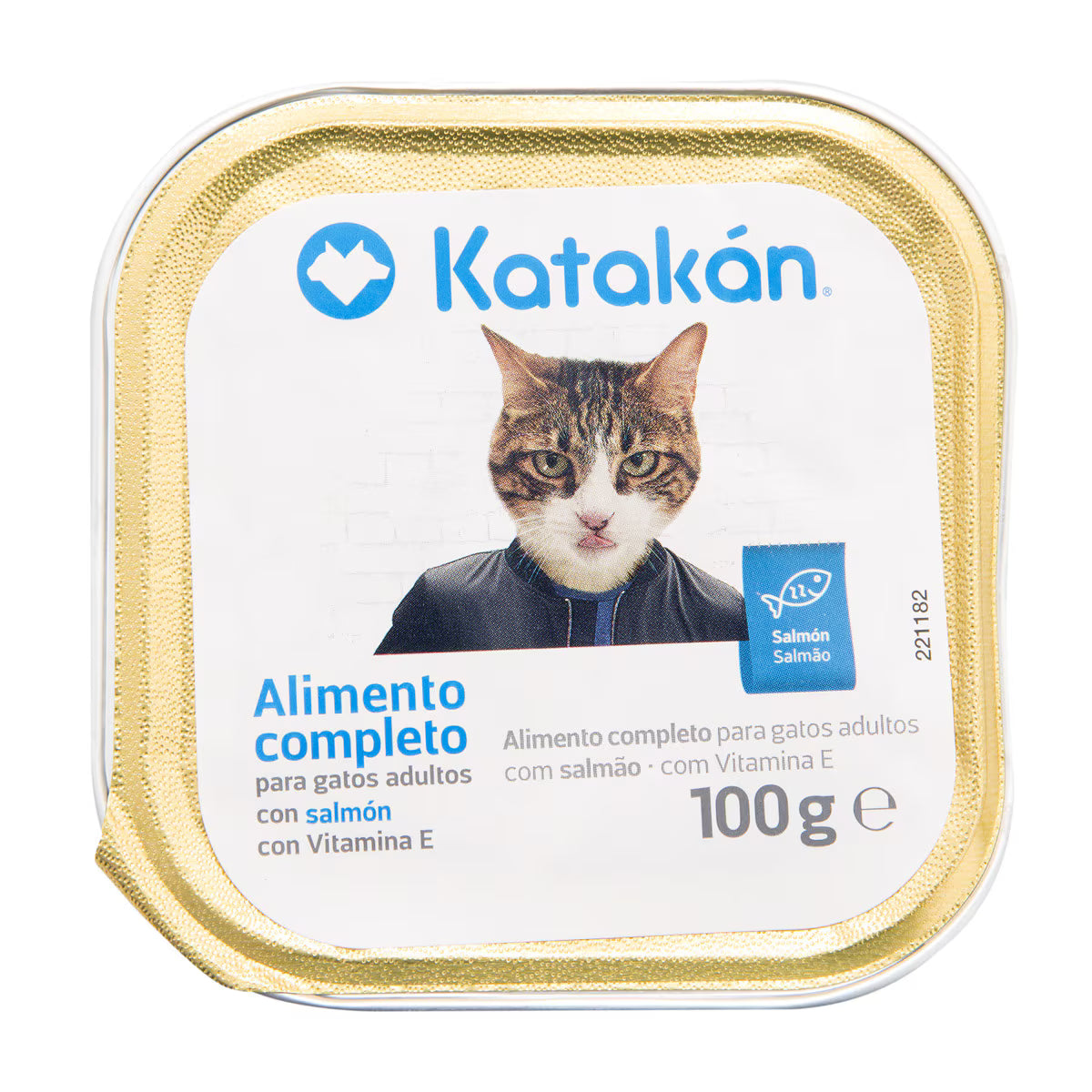 Comida húmeda para gatos adultos Katakán salmón 100 g