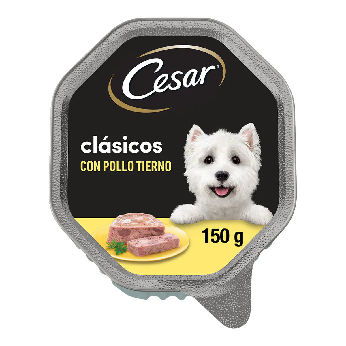 Comida húmeda para perros Cesar Clásicos paté pollo