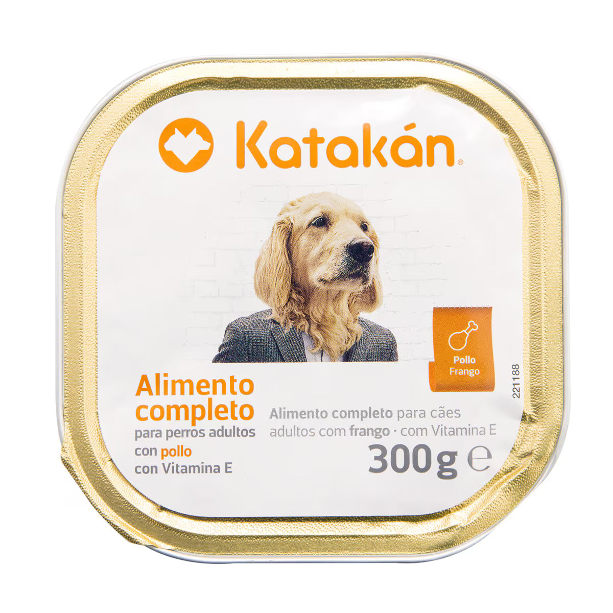 Comida húmeda para perros adultos Katakán pollo 300 g