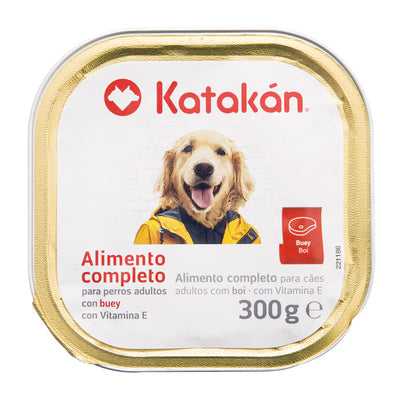 Comida húmeda para perros adultos Katakán buey 300 g