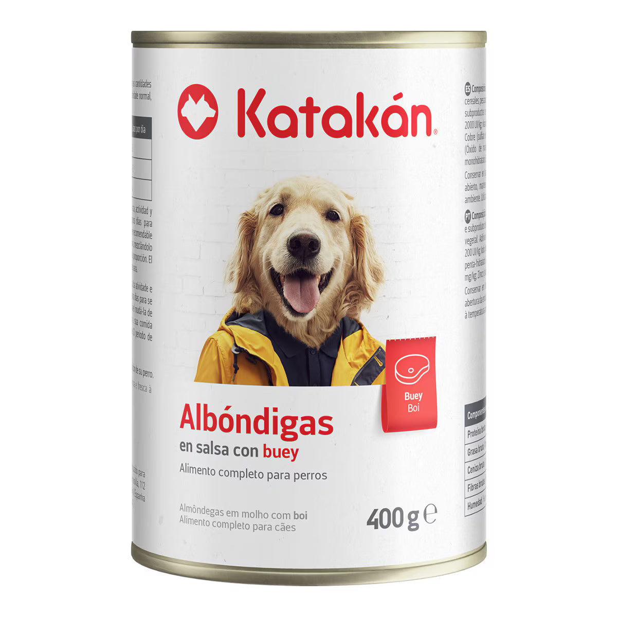 Comida húmeda para perros adultos Katakán albondigas en salsa con buey 400 g