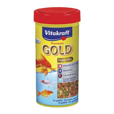 Comida para peces de agua fría Vitakraft Vita Gold Flakes 250 ml