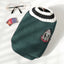 Winter Warm Pet Dog Sweater College Style V-neck Puppy Knitwear For Small Dogs Puppy Vest Clothes Kitty Jacket Outfits