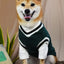 Winter Warm Pet Dog Sweater College Style V-neck Puppy Knitwear For Small Dogs Puppy Vest Clothes Kitty Jacket Outfits